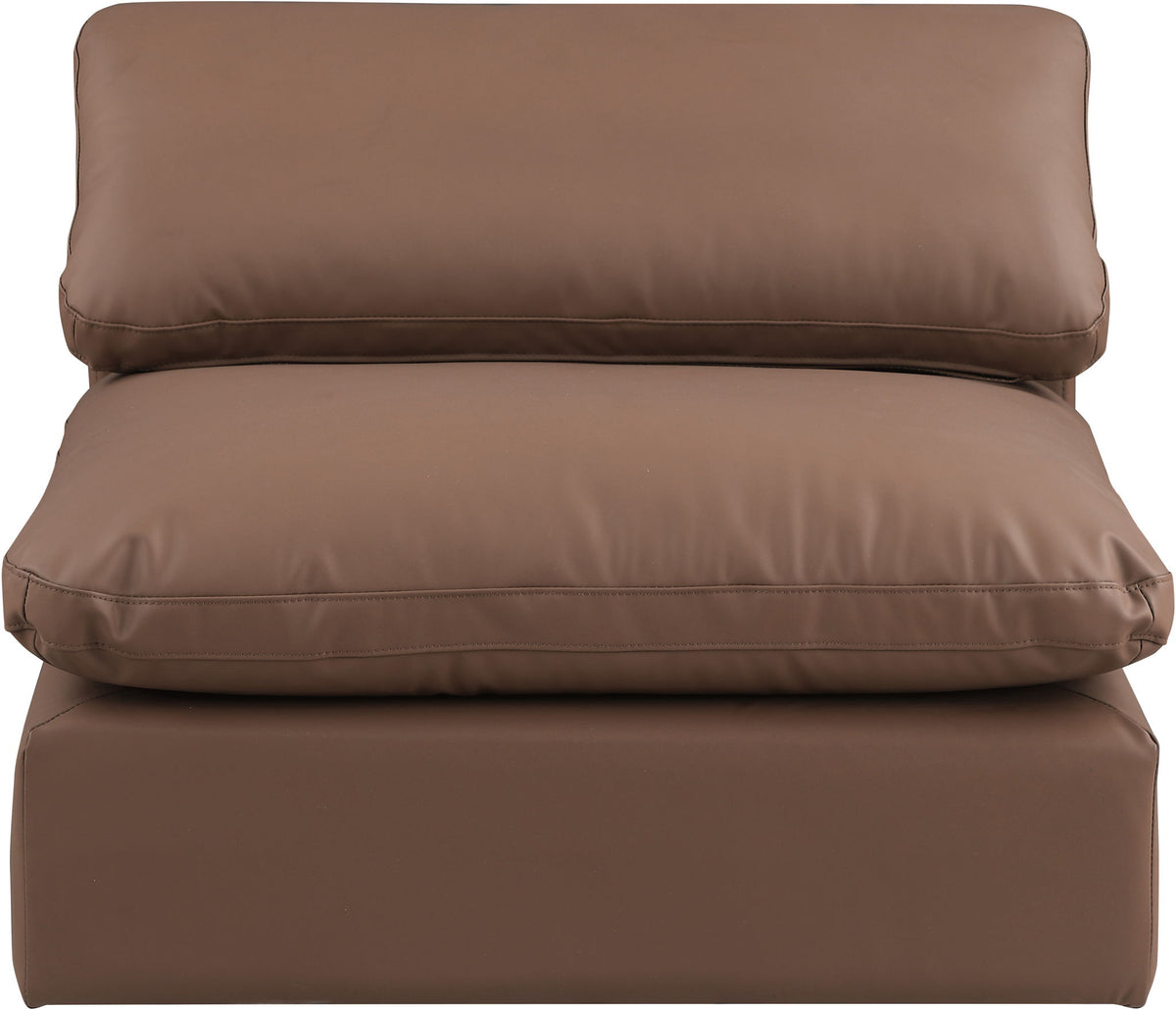 Comfy - Faux Leather Armless Chair