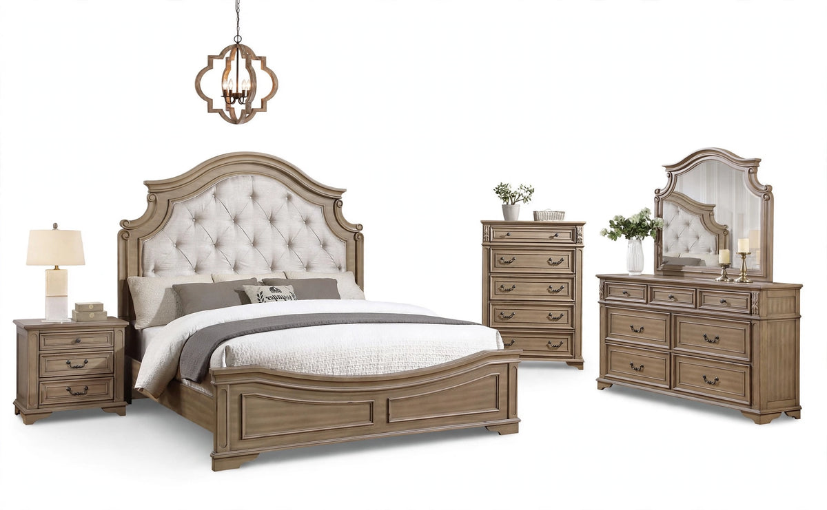 Wren Mahogany Wood Bedroom Set