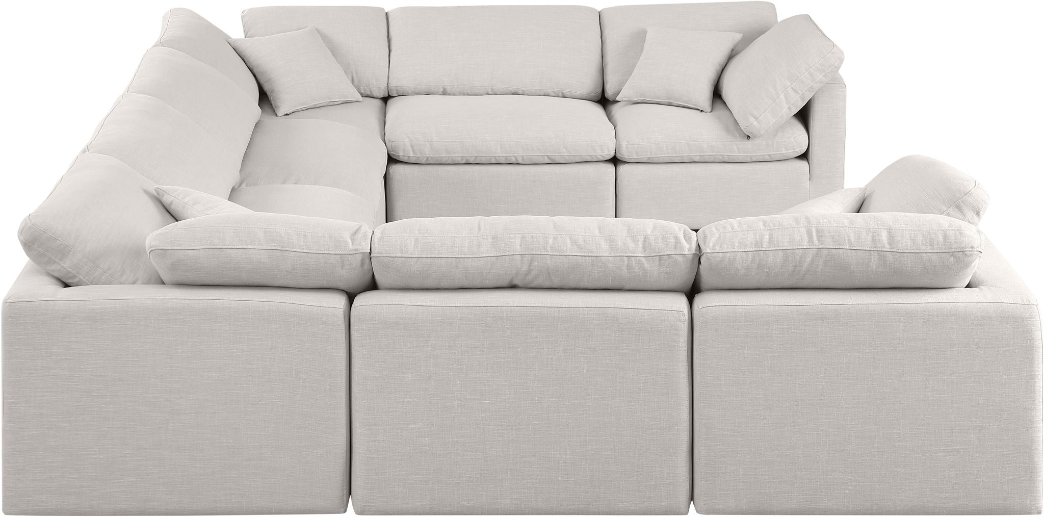 Indulge - Linen 8 Piece Modular Sectional