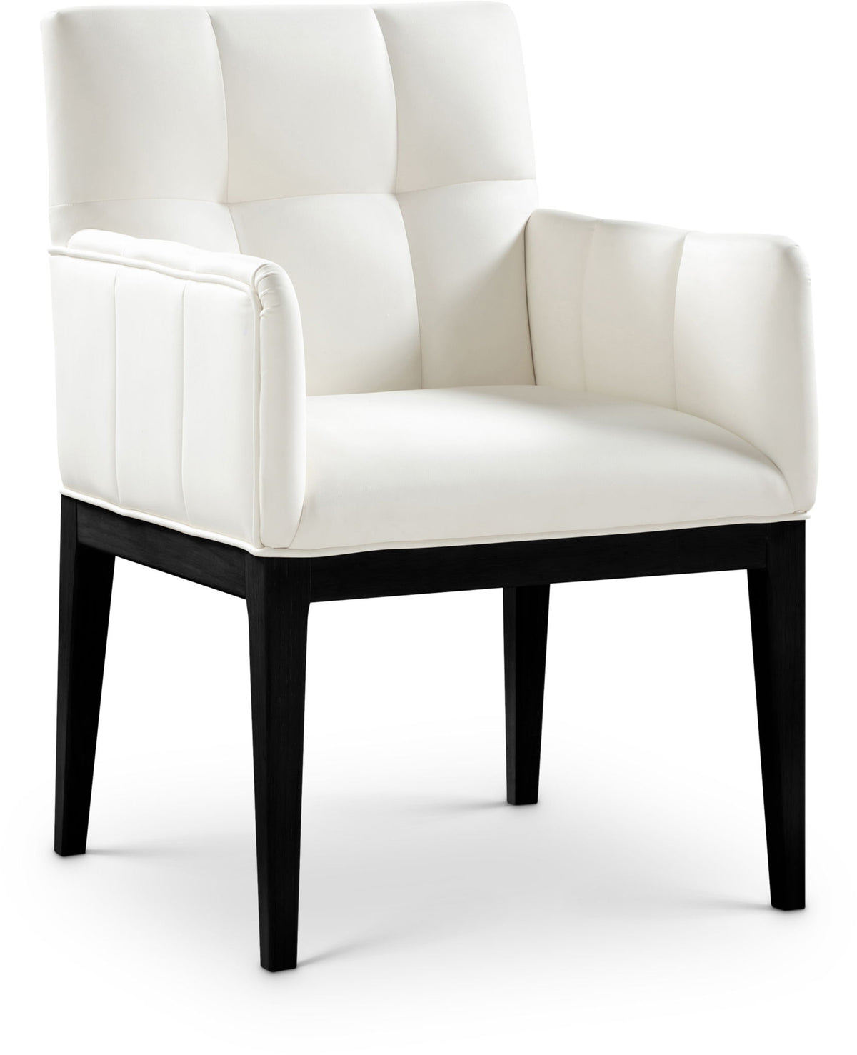 Adrian - Dining Arm Chair (Set of 2) - Black Legs