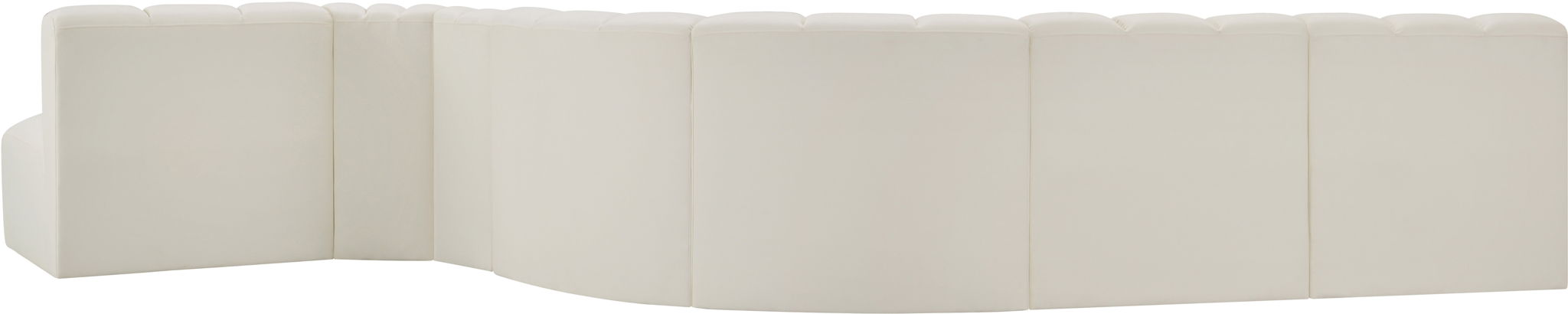 Arc - Faux Leather 7 Piece Modular Sofa