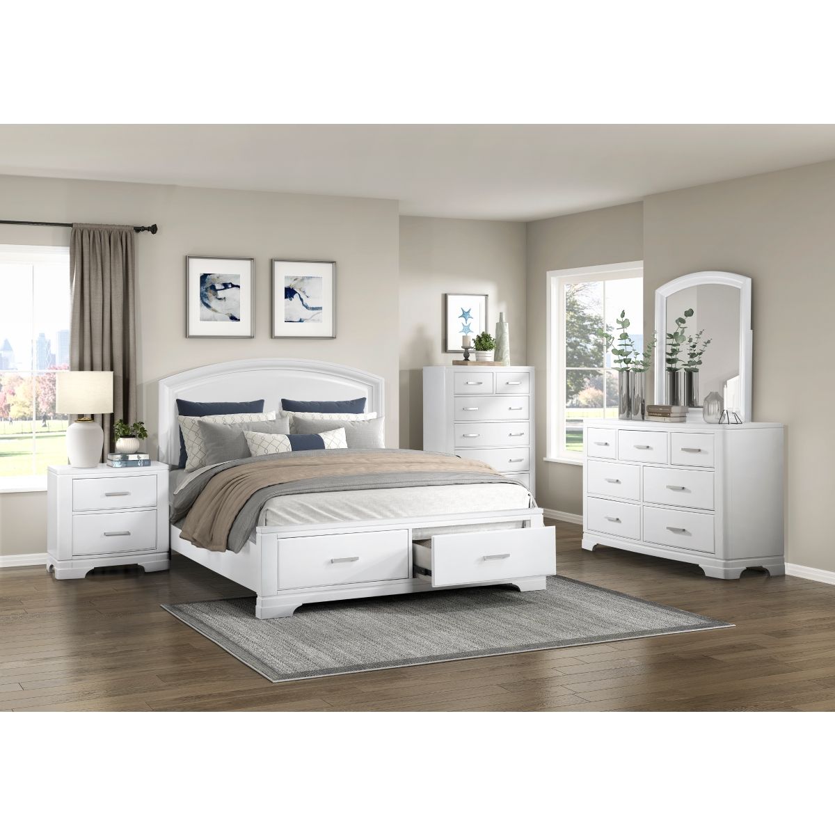 Hudson - Platform Bed With Storage Footboard