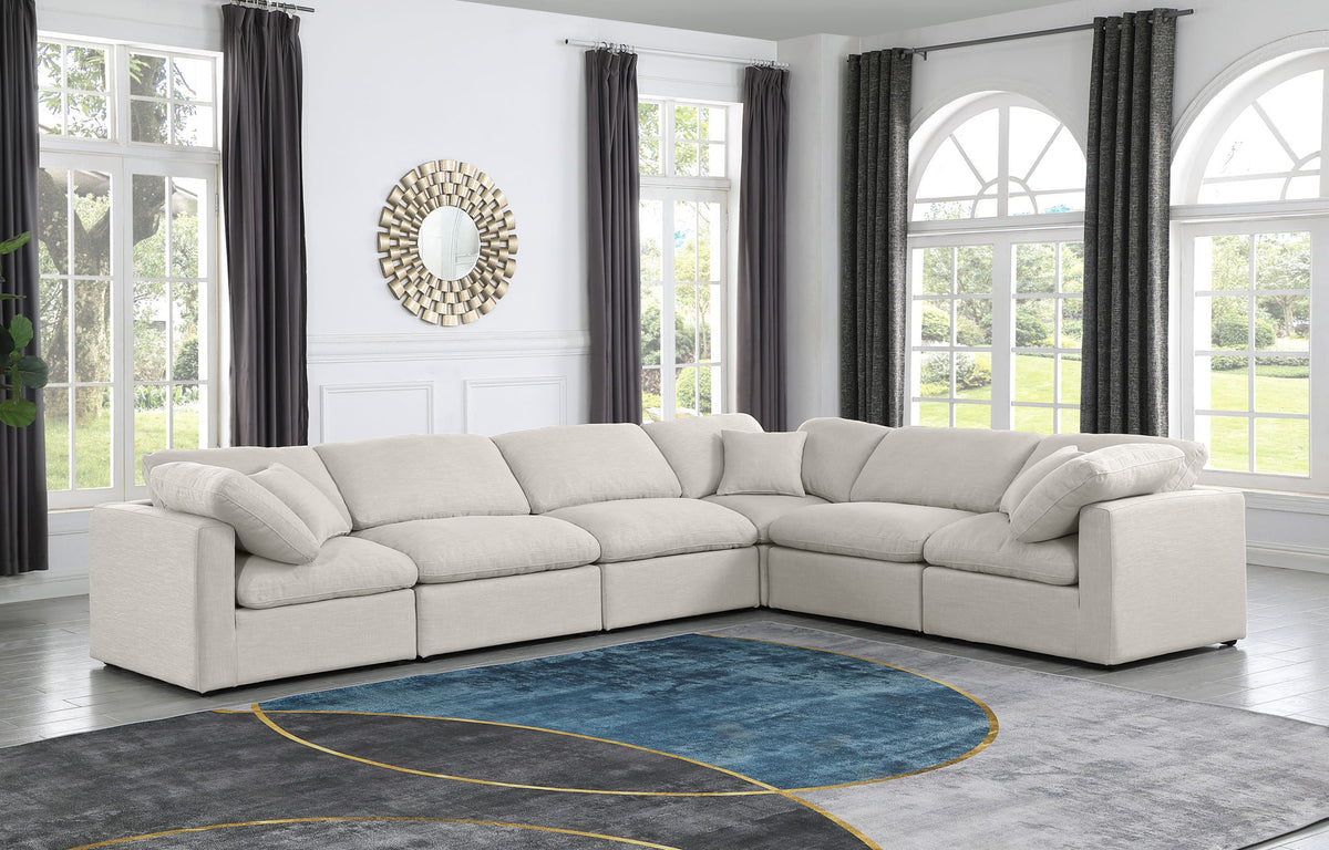 Indulge - Linen 6 Piece Modular Corner Sectional