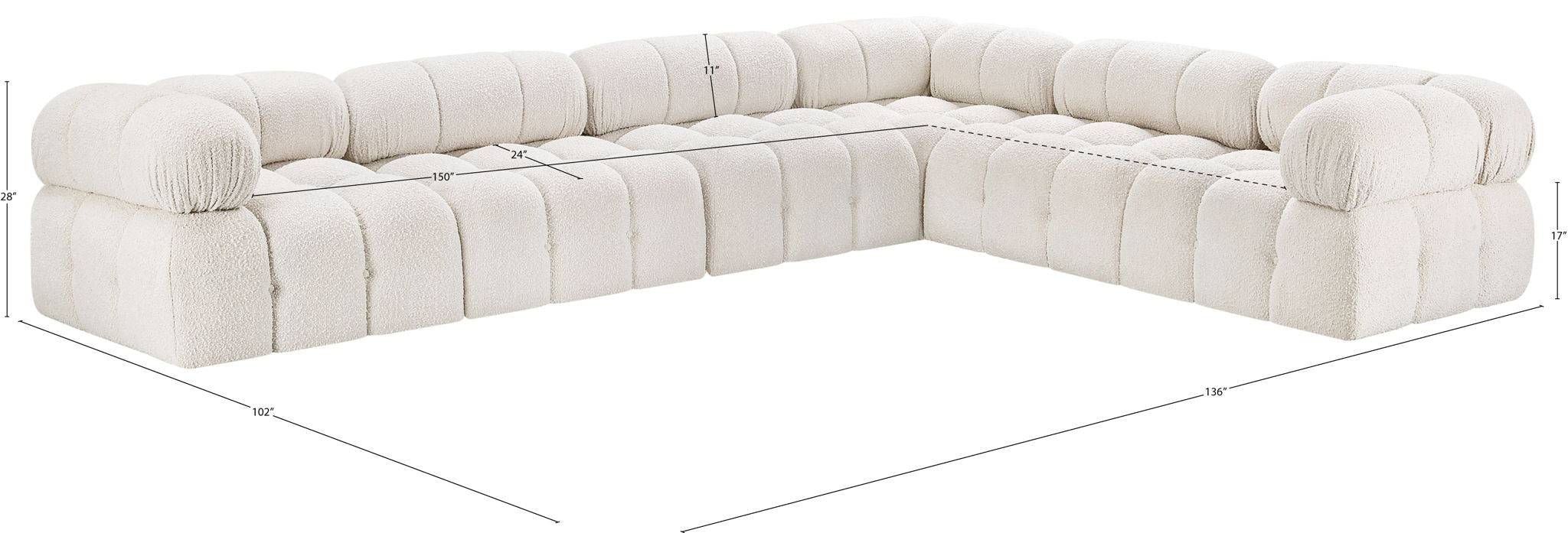 Ames - 6 Piece Modular Corner Sectional