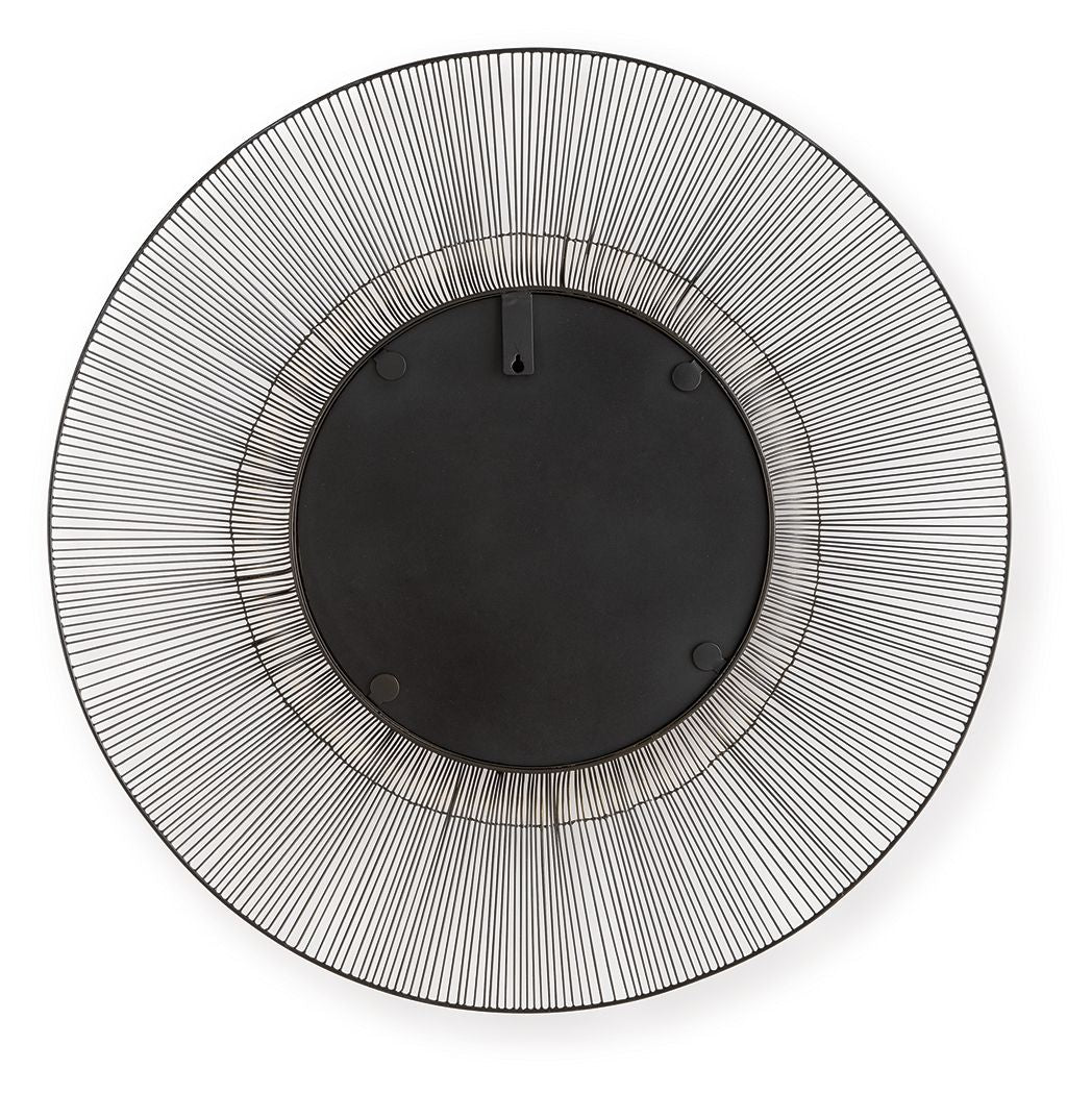 Dallmen - Accent Mirror - Black / Gold Finish