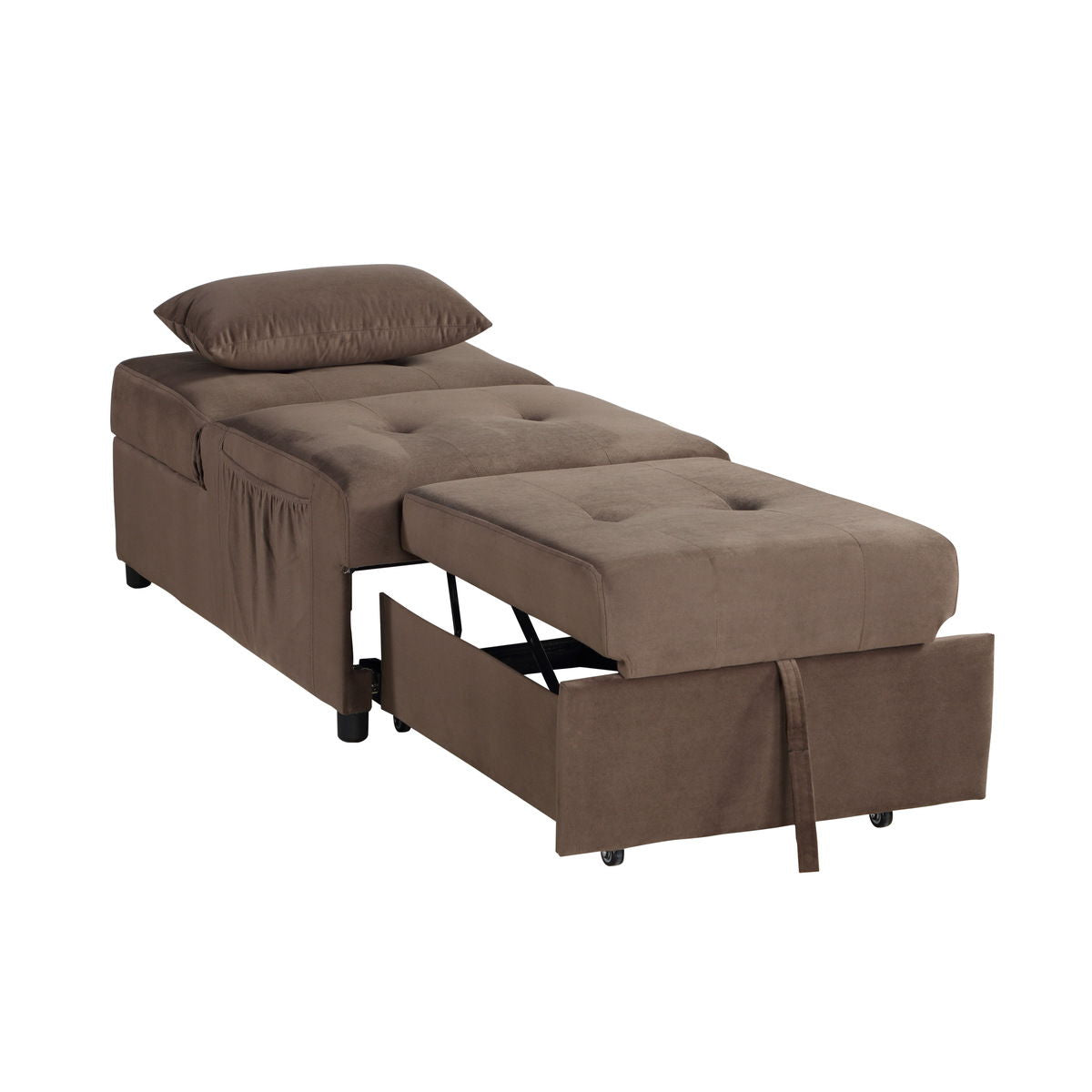 Garrell - Lift Top Storage Bench With Pull-Out Bed