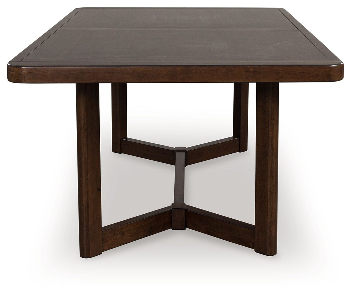 Dilenno - Rectangular Dining Room Extension Table - Dark Brown