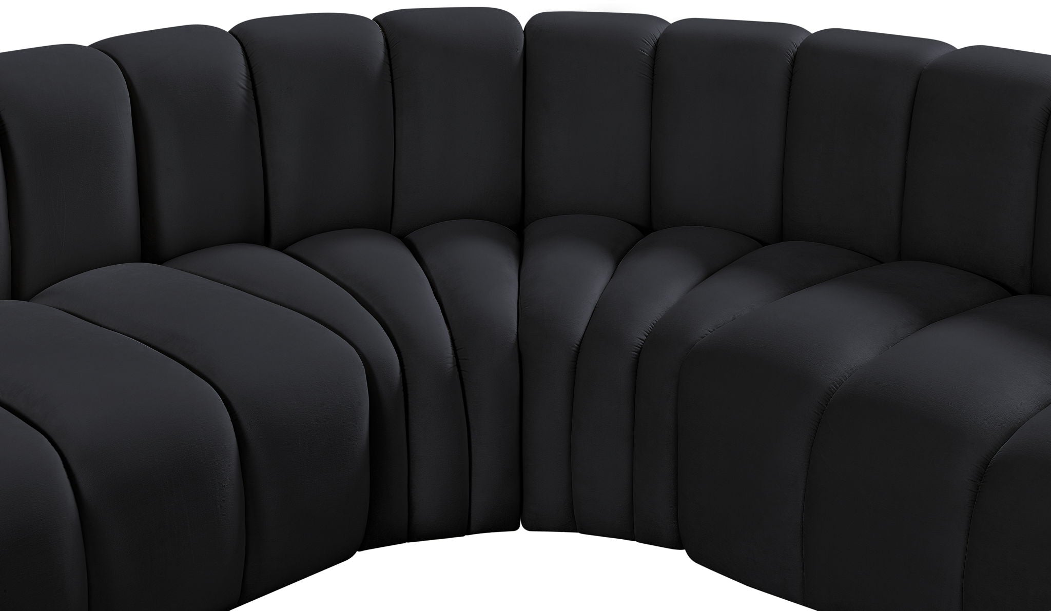 Arc - Velvet 6 Piece Corner Modular Sofa