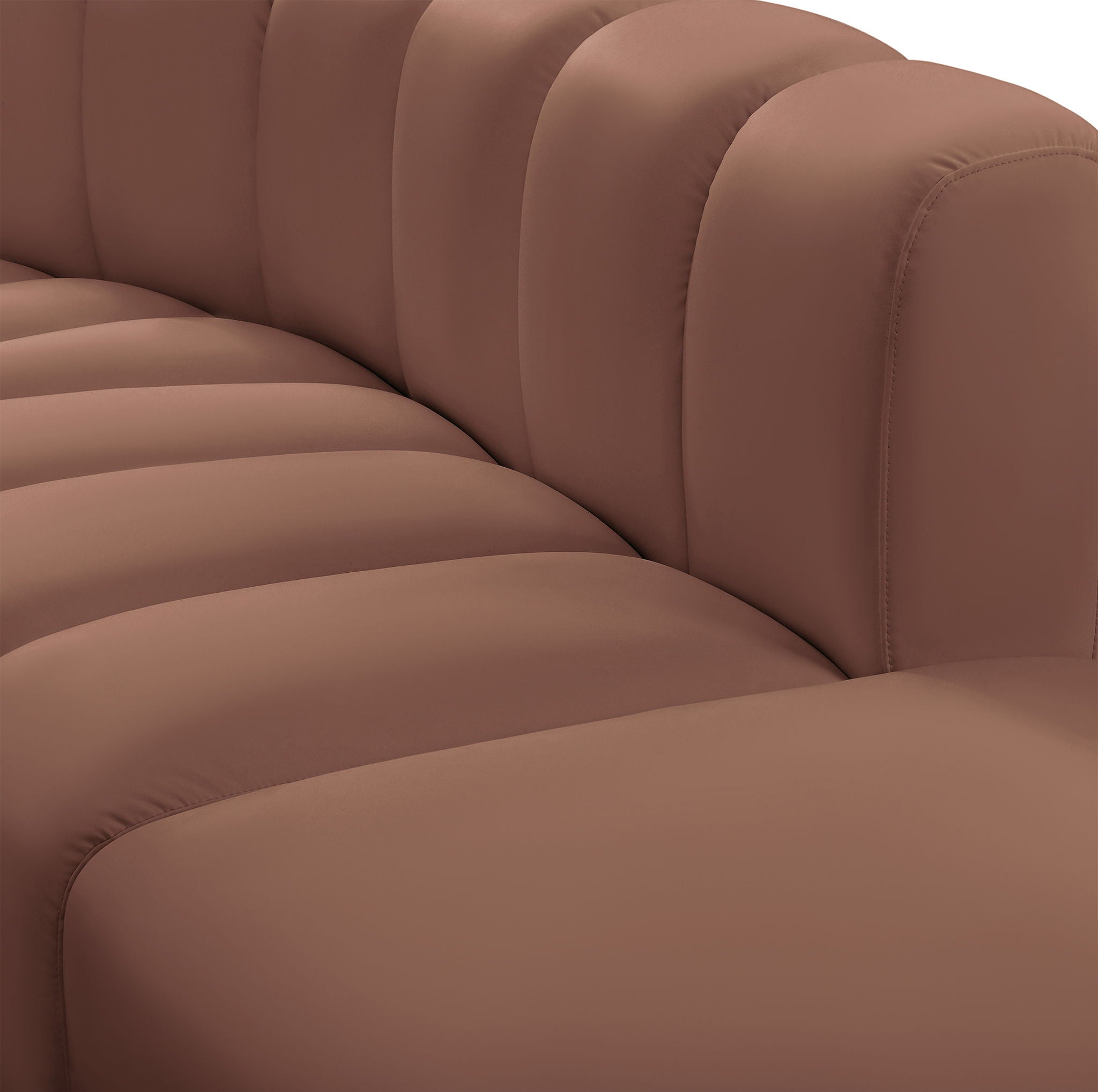 Arc - Faux Leather 2 Piece Modular Sofa