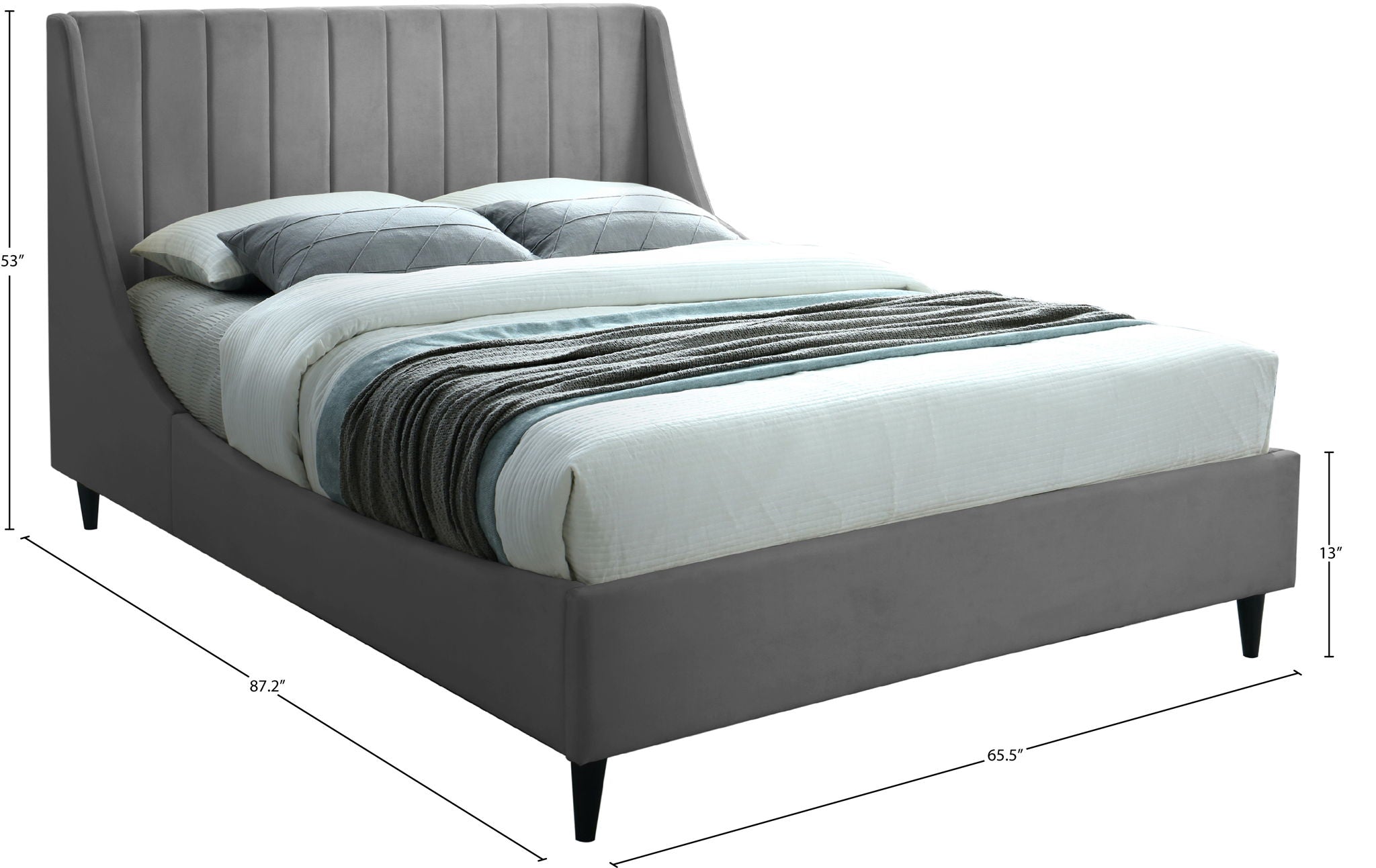 Eva - Velvet Bed