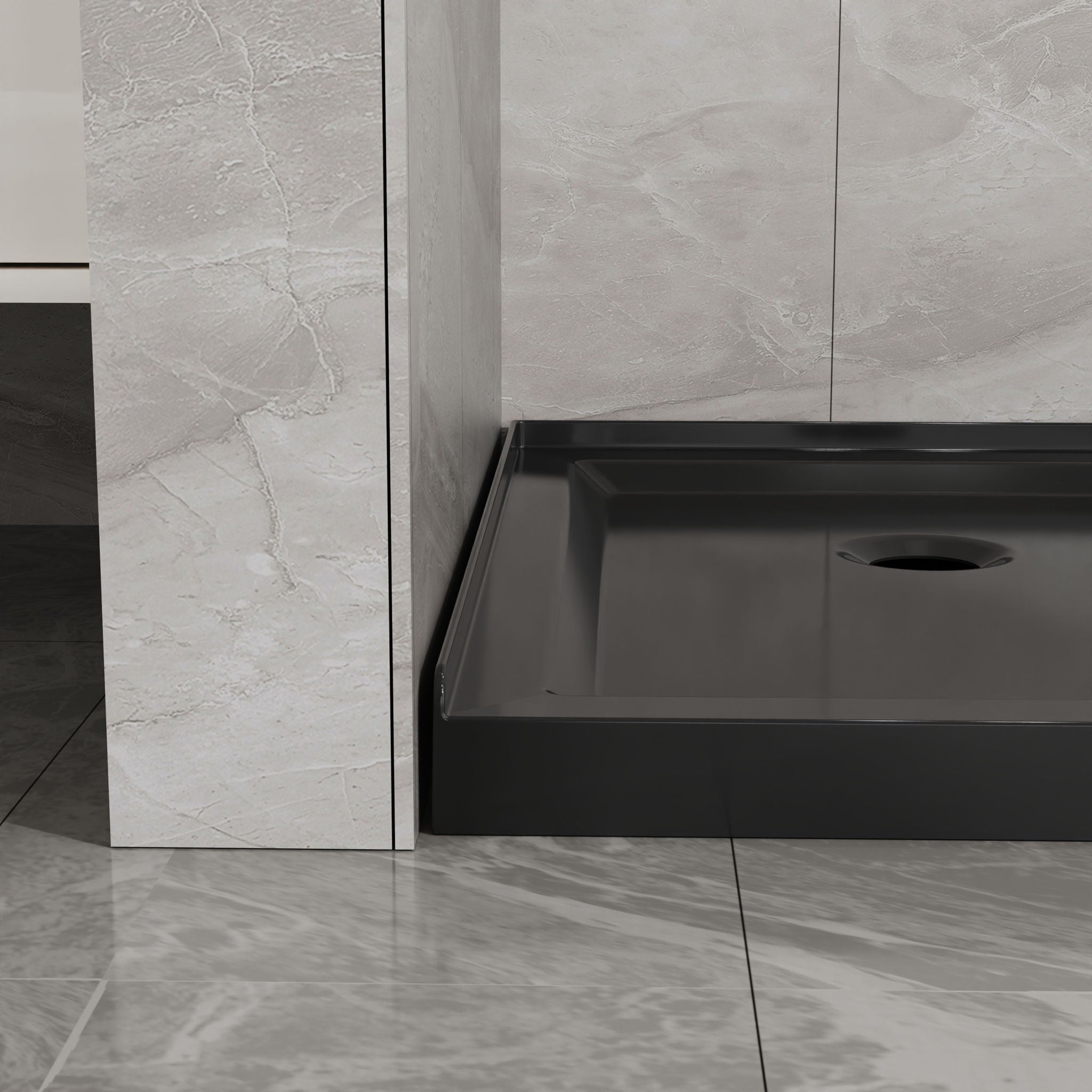 Goodyo - Neo-Angle Shower Base - Black