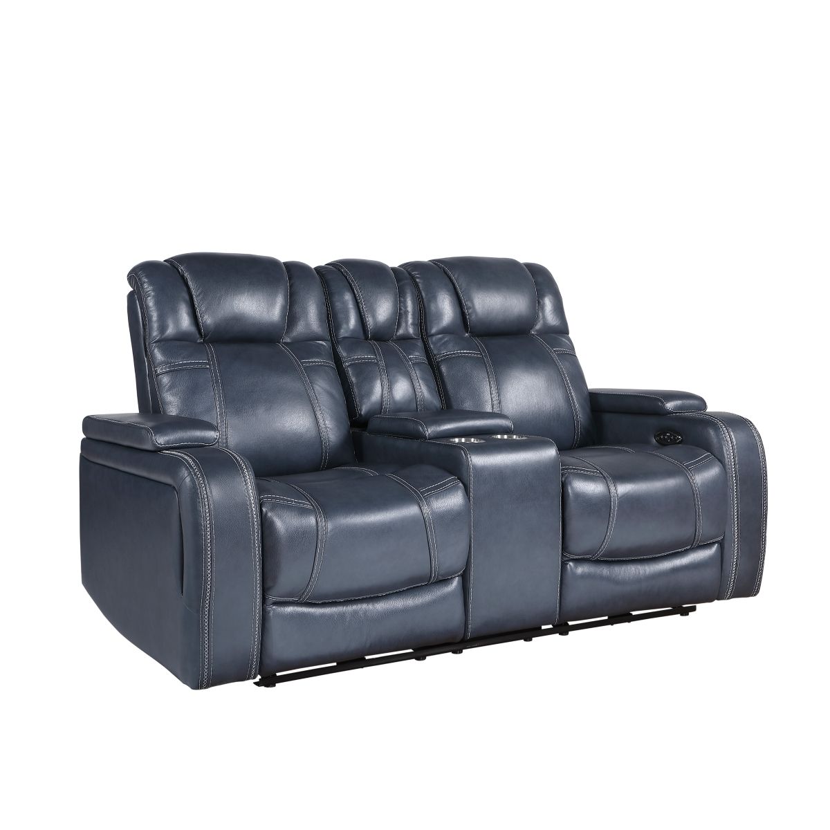 Keziah - Power Sofa & Loveseat - Blue