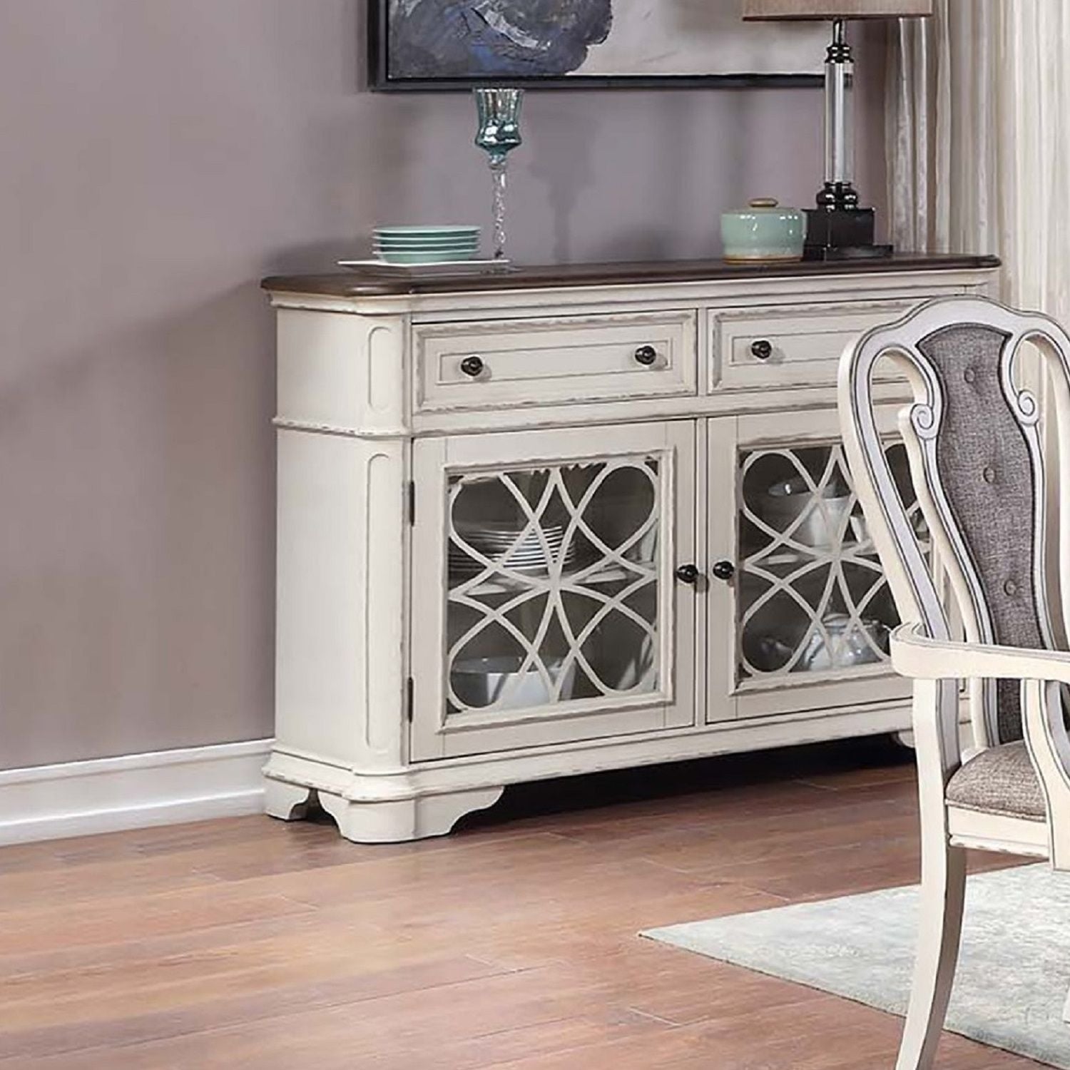 Server Drawers Storage Cabinet For Dining Room