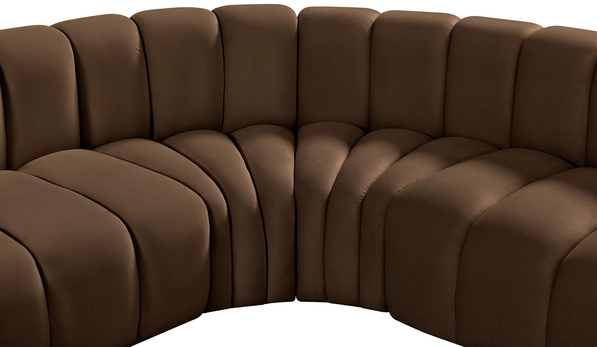 Arc - Velvet 6 Piece Corner Modular Sofa
