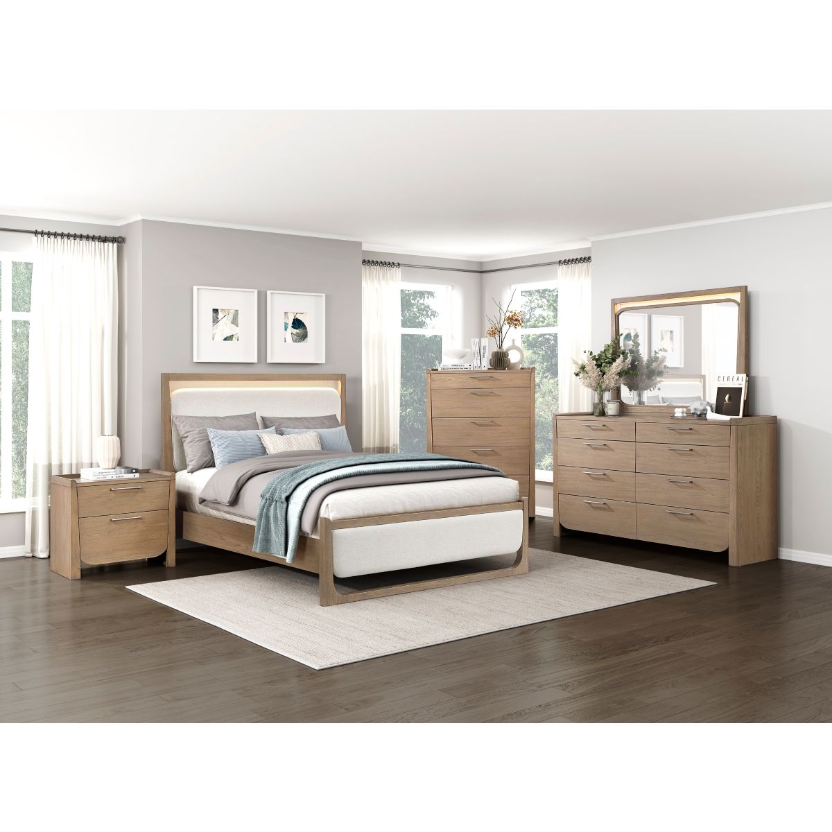 Riley - Nightstand - Light Brown