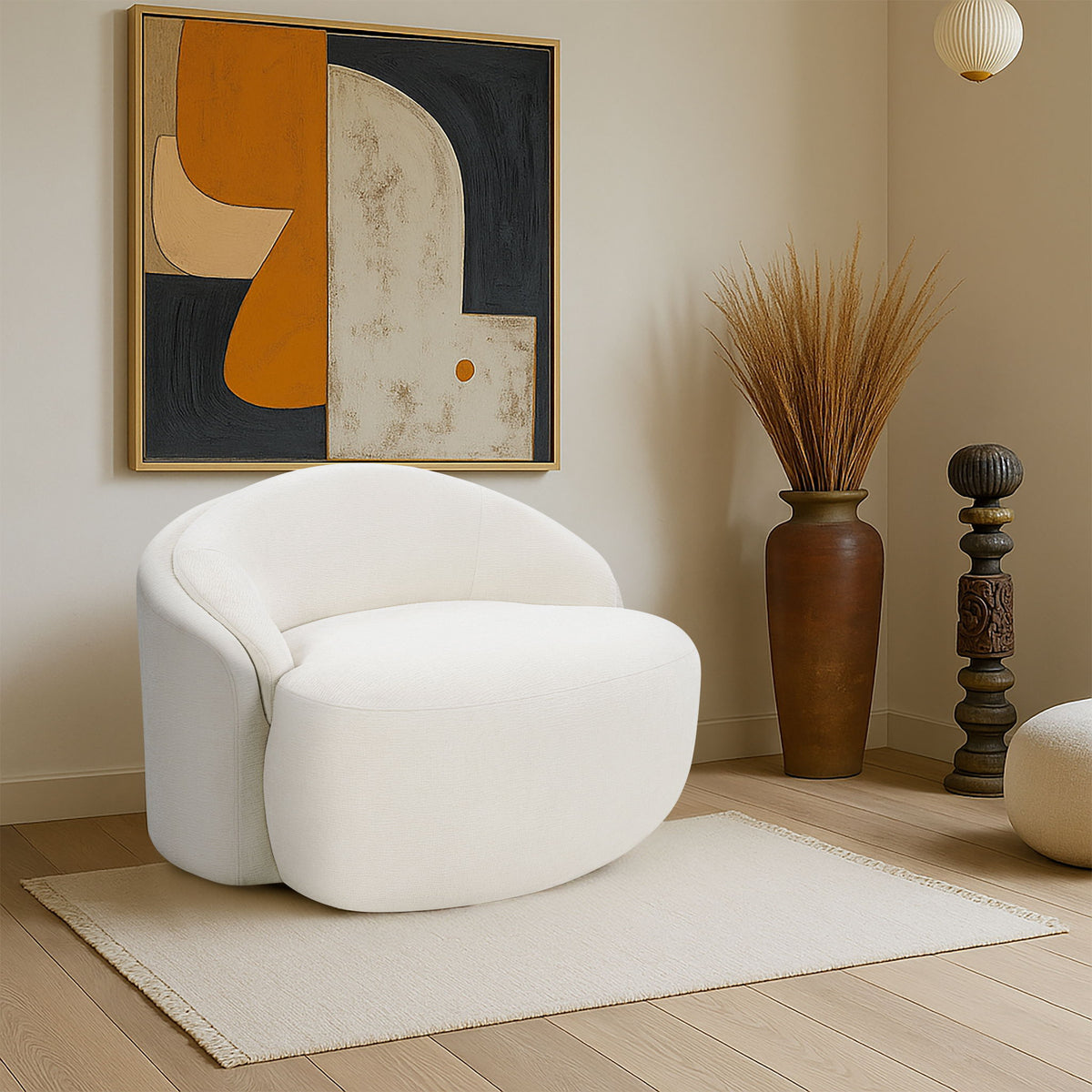 Caspian - Chenille Fabric Upholstered Chair