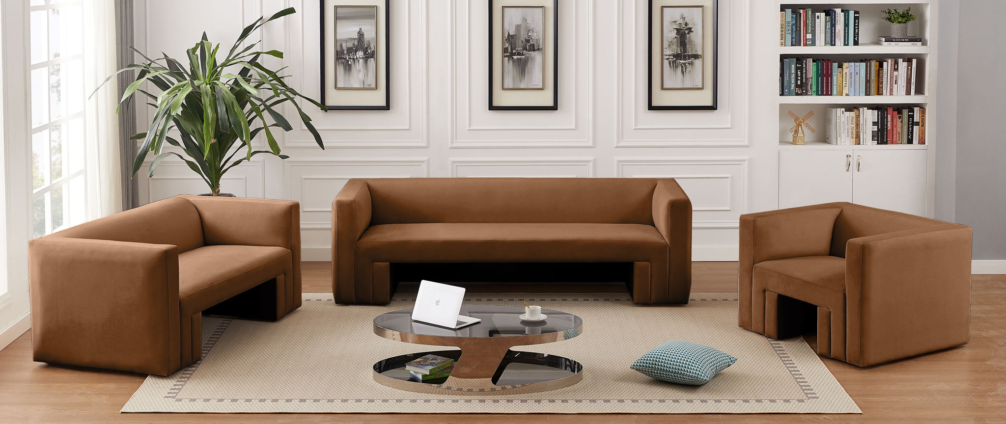 Henson - Loveseat - Saddle