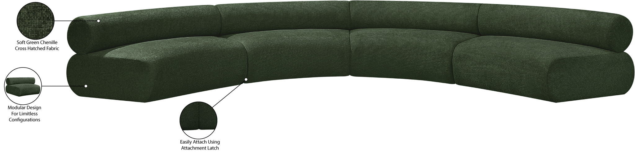 Bale - 4 Piece Modular U-Shaped Sofa