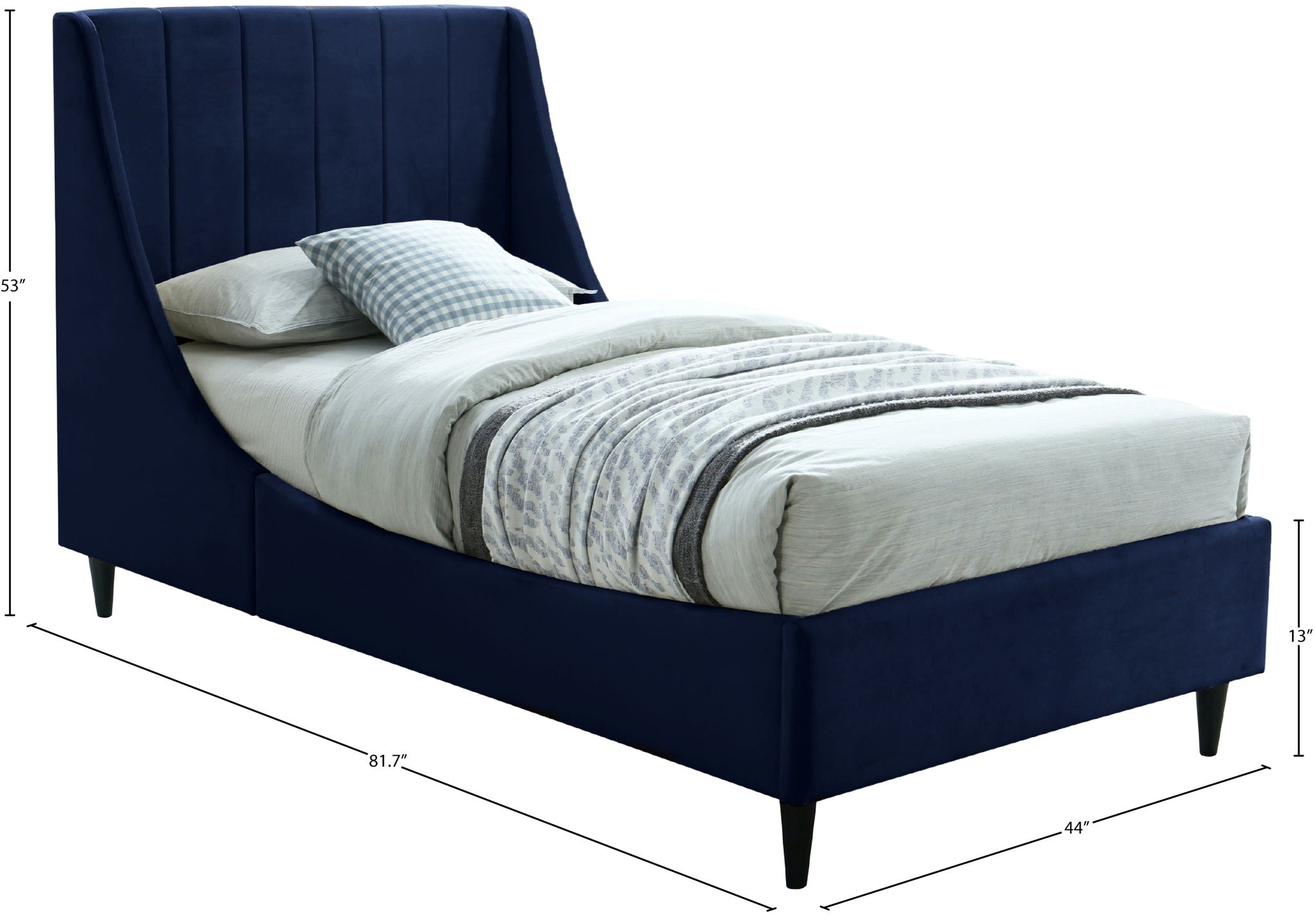 Eva - Velvet Bed