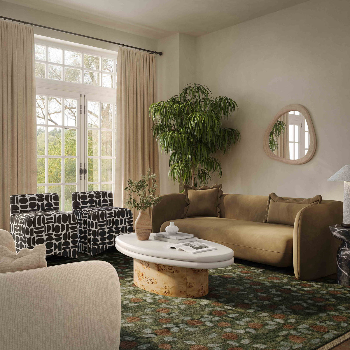 Lou - Fabric Loveseat