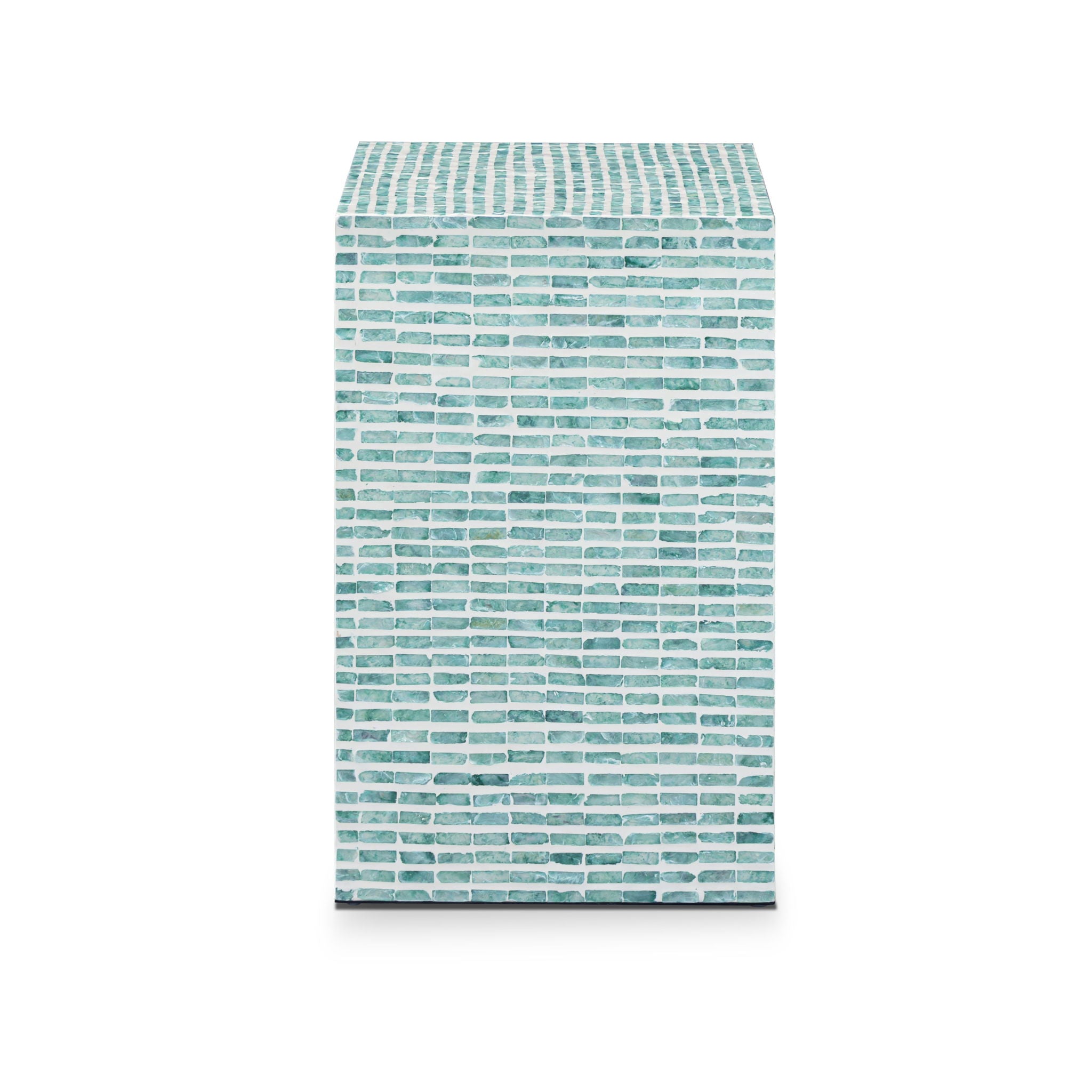 Tia - Mother Of Pearl Nightstand - Blue