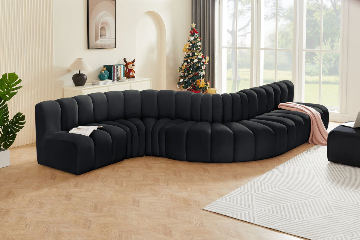 Arc - Velvet 7 Piece Modular Sofa