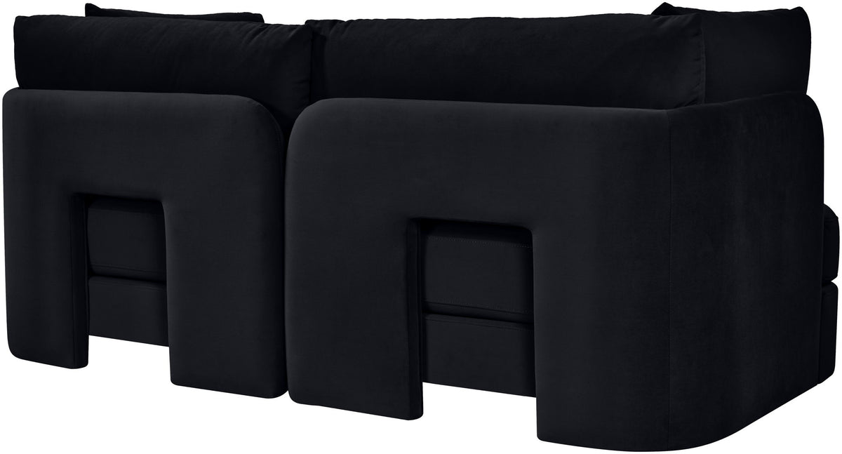 Hammond - Velvet Performance Fabric Upholstered 2 Piece Loveseat