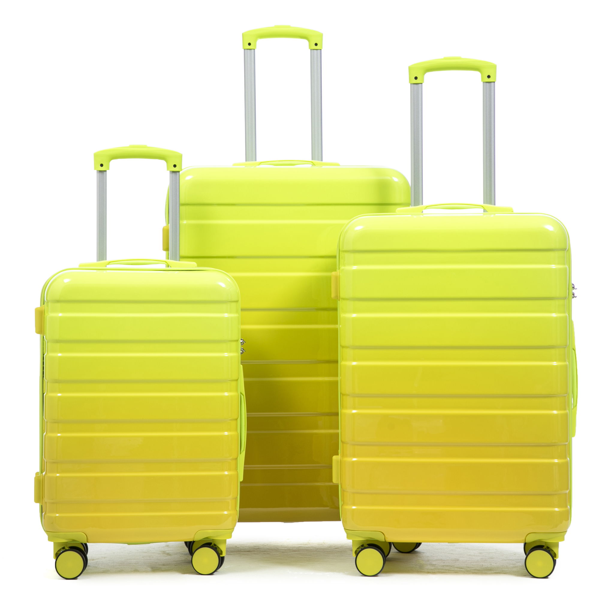 Luggage Set 20" /24" /28" With Combination Lock And Silent Wheels