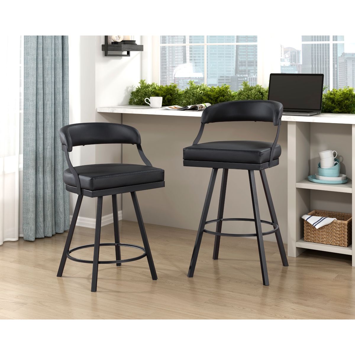 Crowley - Swivel Counter Height Chair (Set of 2)