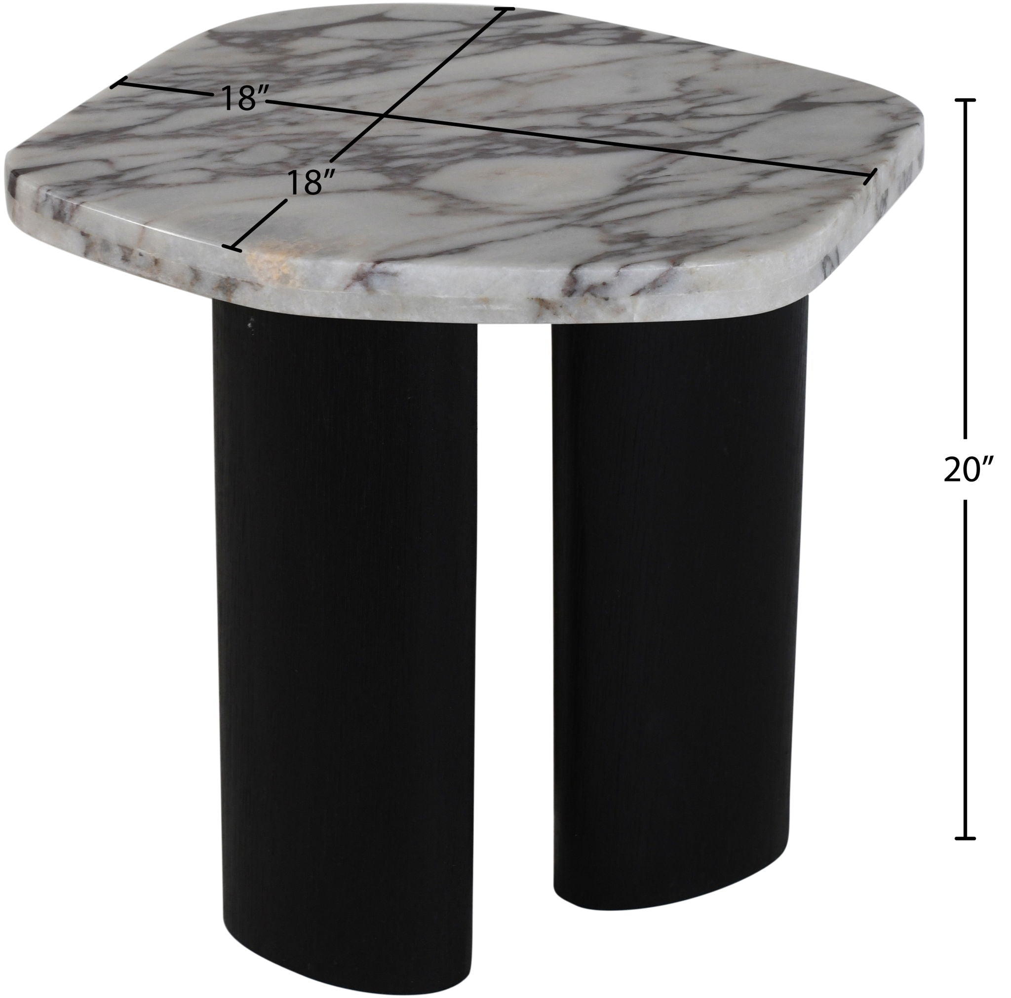 Puglia - Marble Top And Oak Wood Base Table