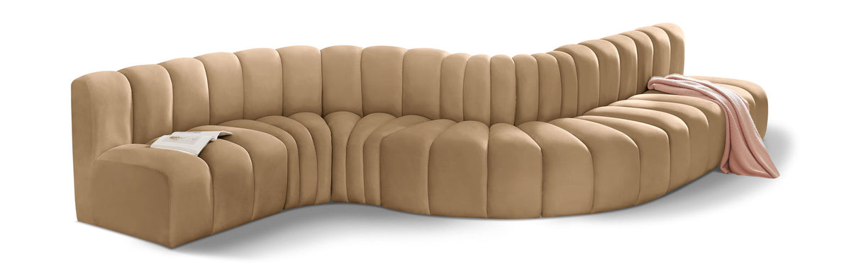 Arc - Velvet 7 Piece Modular Sofa