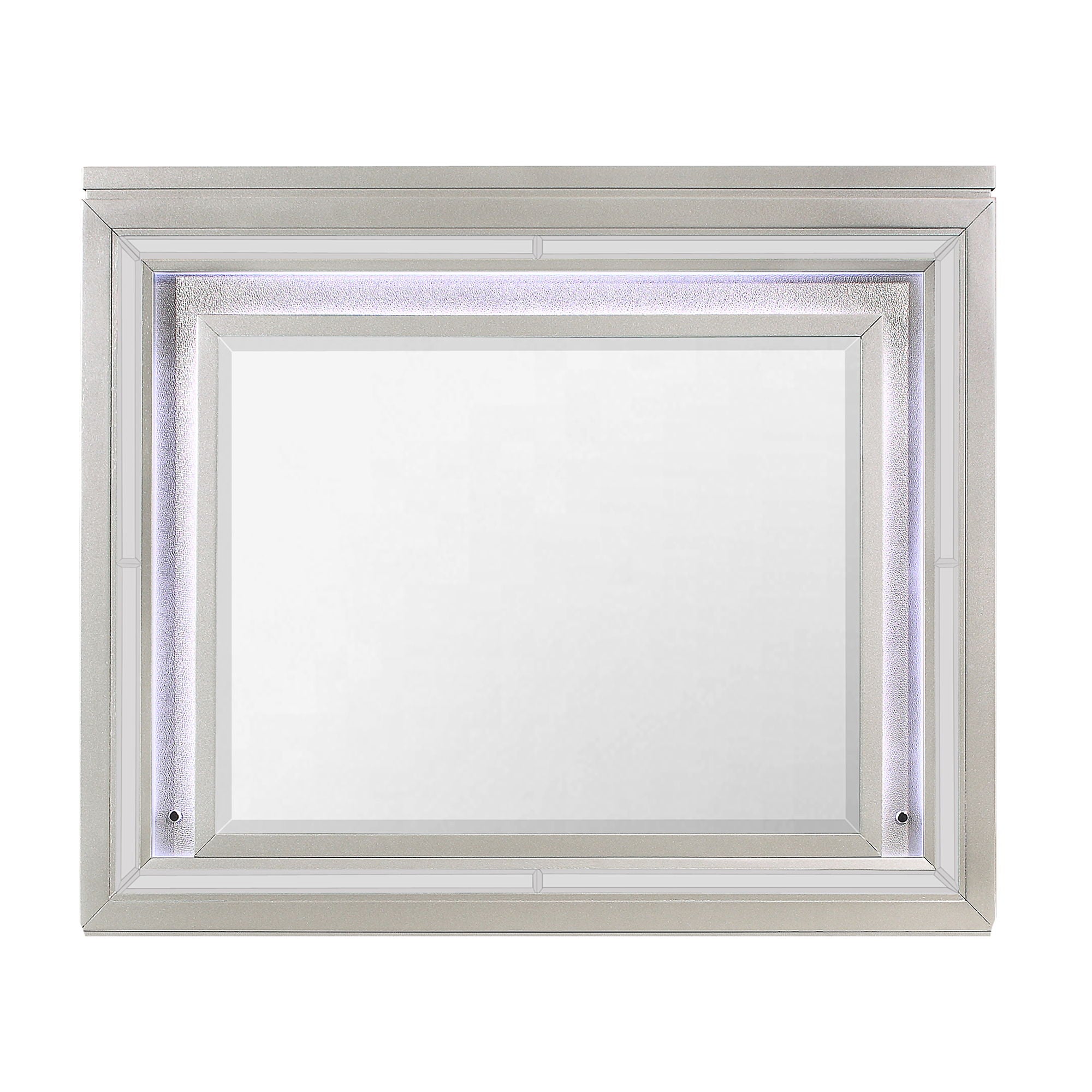 Cross - Glam Mirror With LED - Champagne