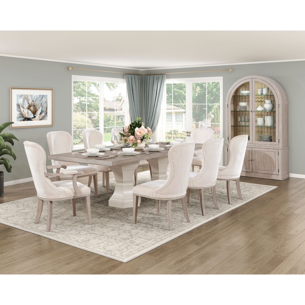 Lofton - Arm Chair (Set of 2) - Beige