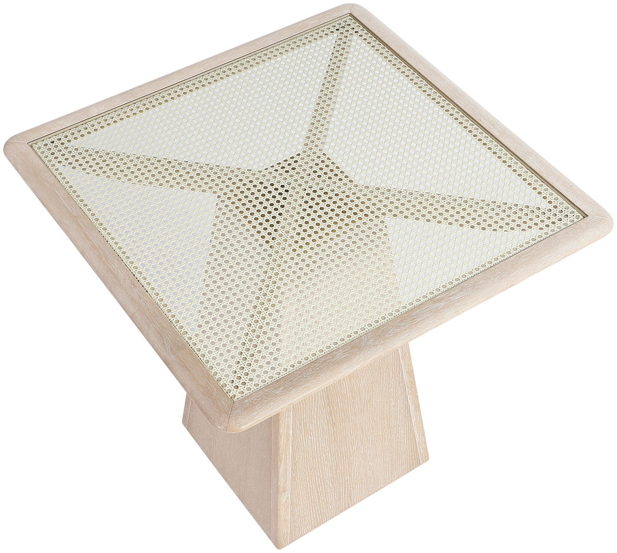 Atrium - Glass Top And Wood Base Dining Table