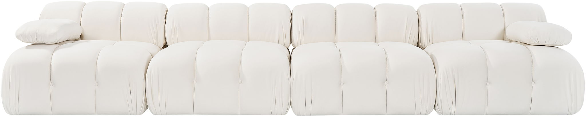 Orin - Velvet 4 Piece Modular Sofa