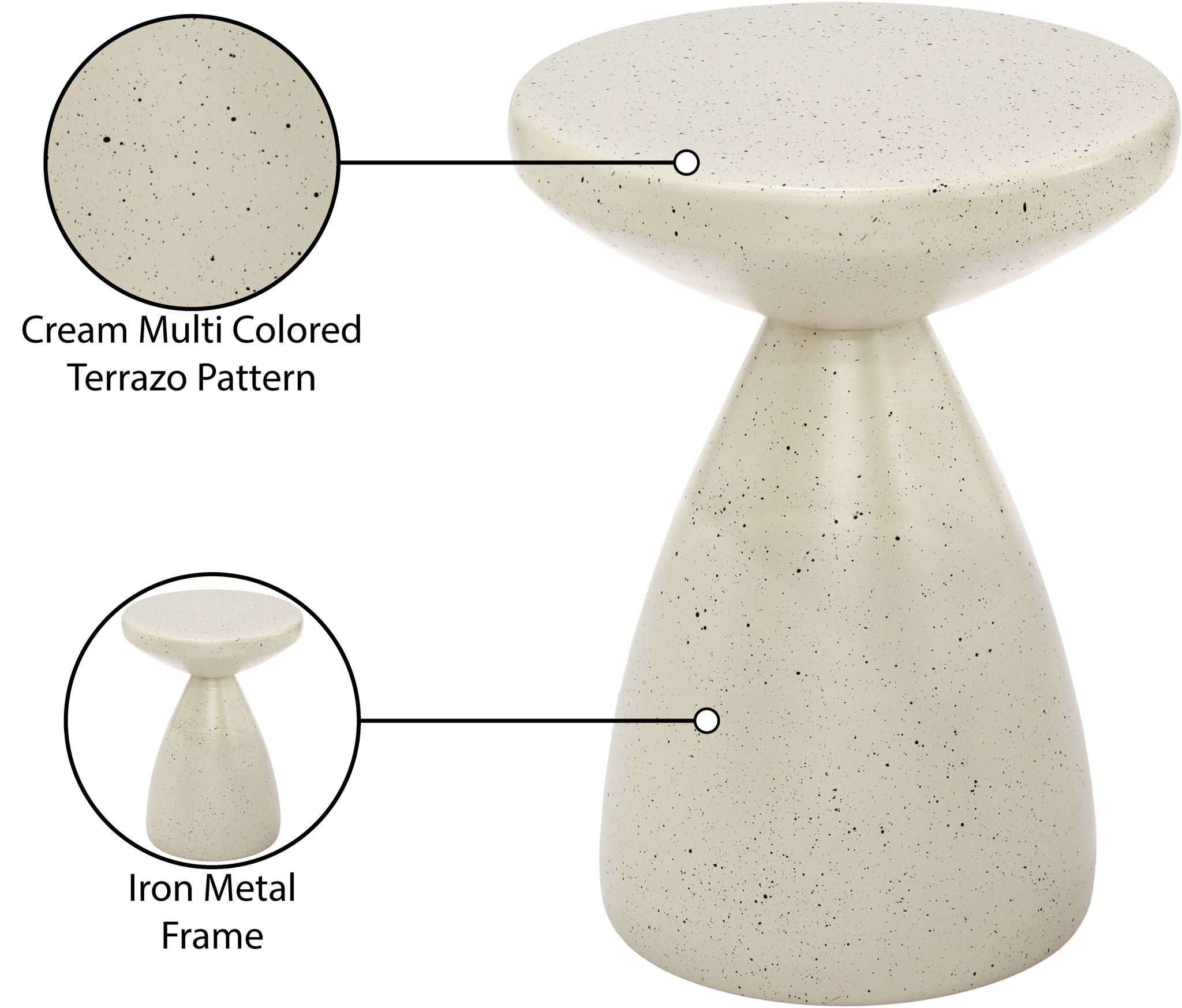 Anika - Iron Terrazzo Table