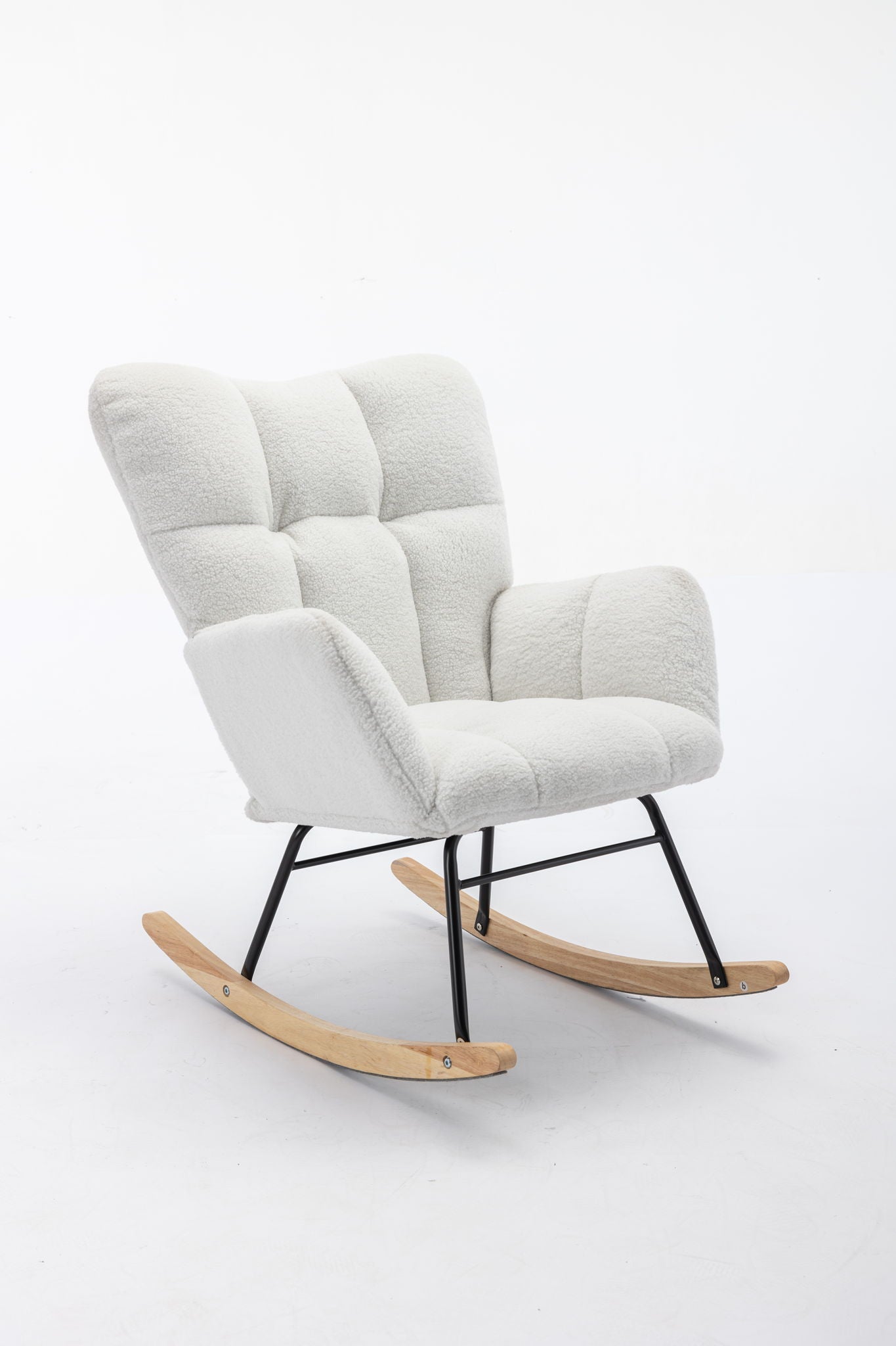 Rocking Gilder Chair For Living Room - Ivory