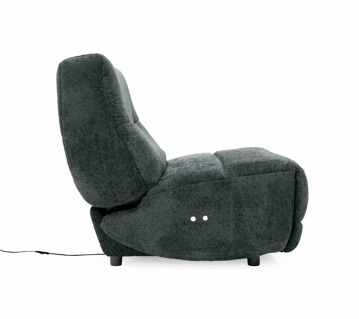 Basil - Modern Black Fabric Large Electric Recliner Chair