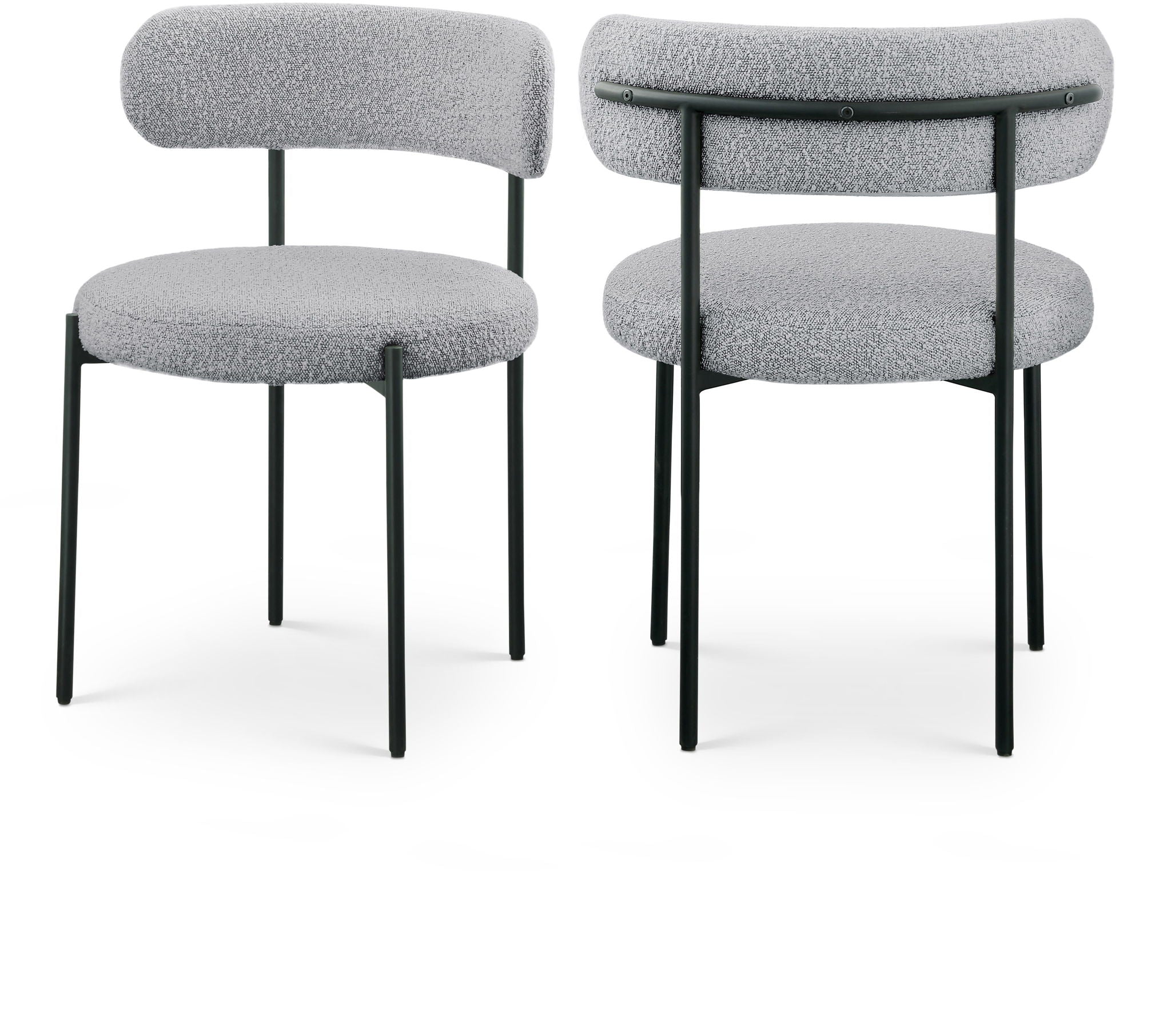 Beacon - Boucle Fabric Dining Chair (Set of 2)