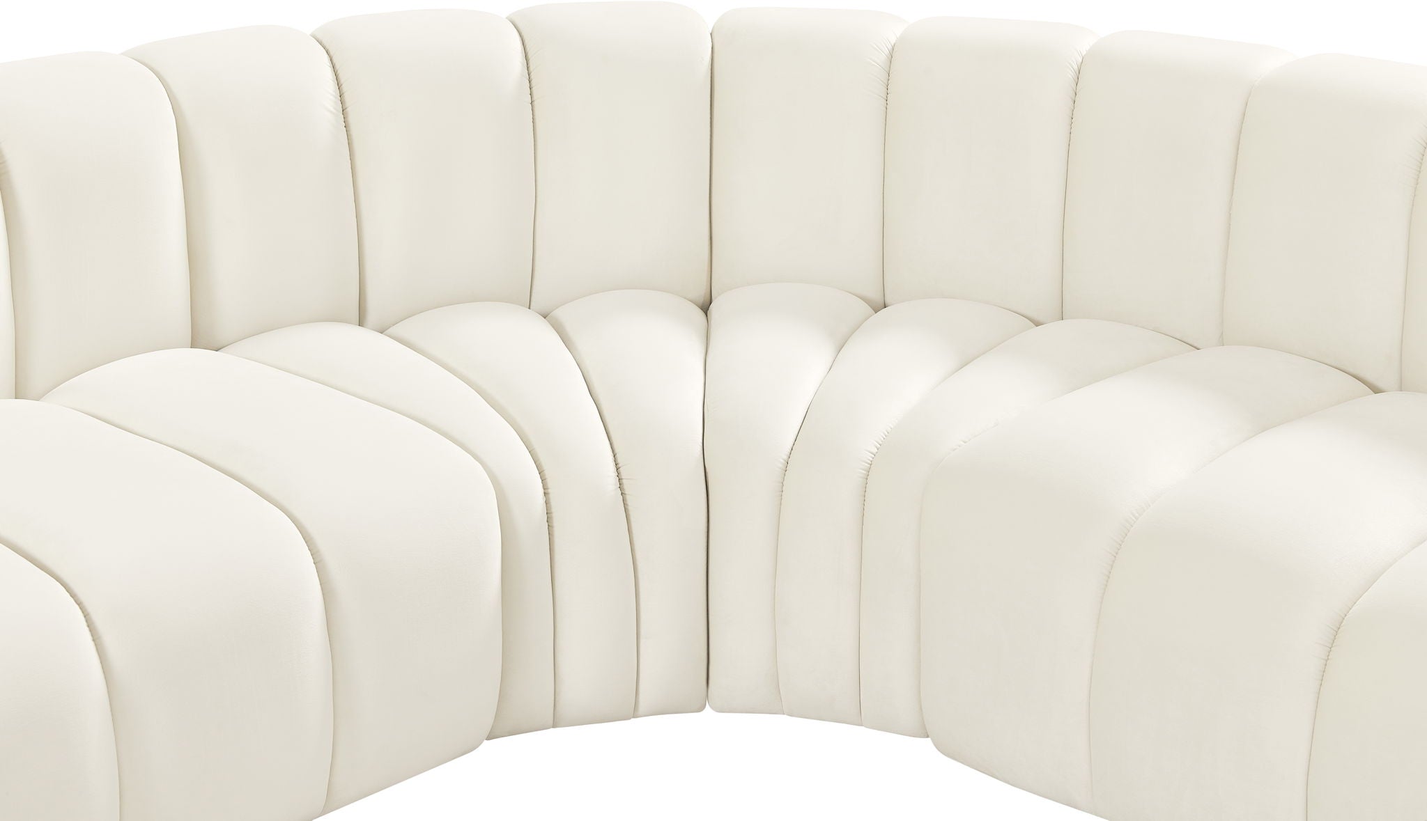 Arc - Velvet 5 Piece Corner Modular Sofa