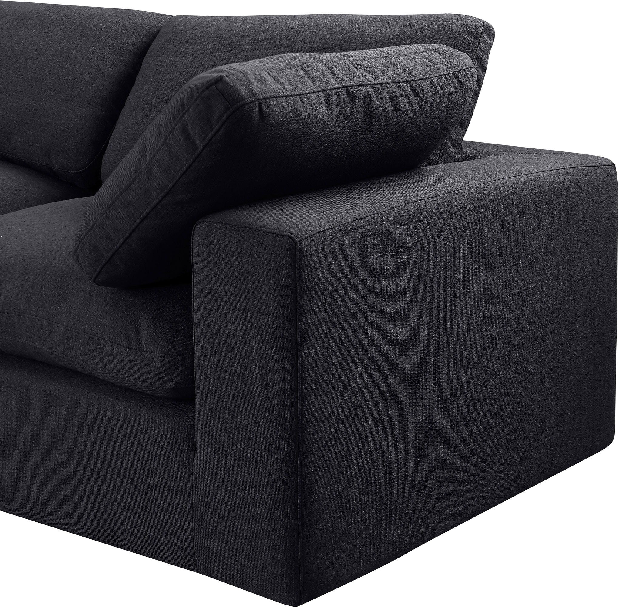 Comfy - 4 Piece Linen Fabric Modular Sectional