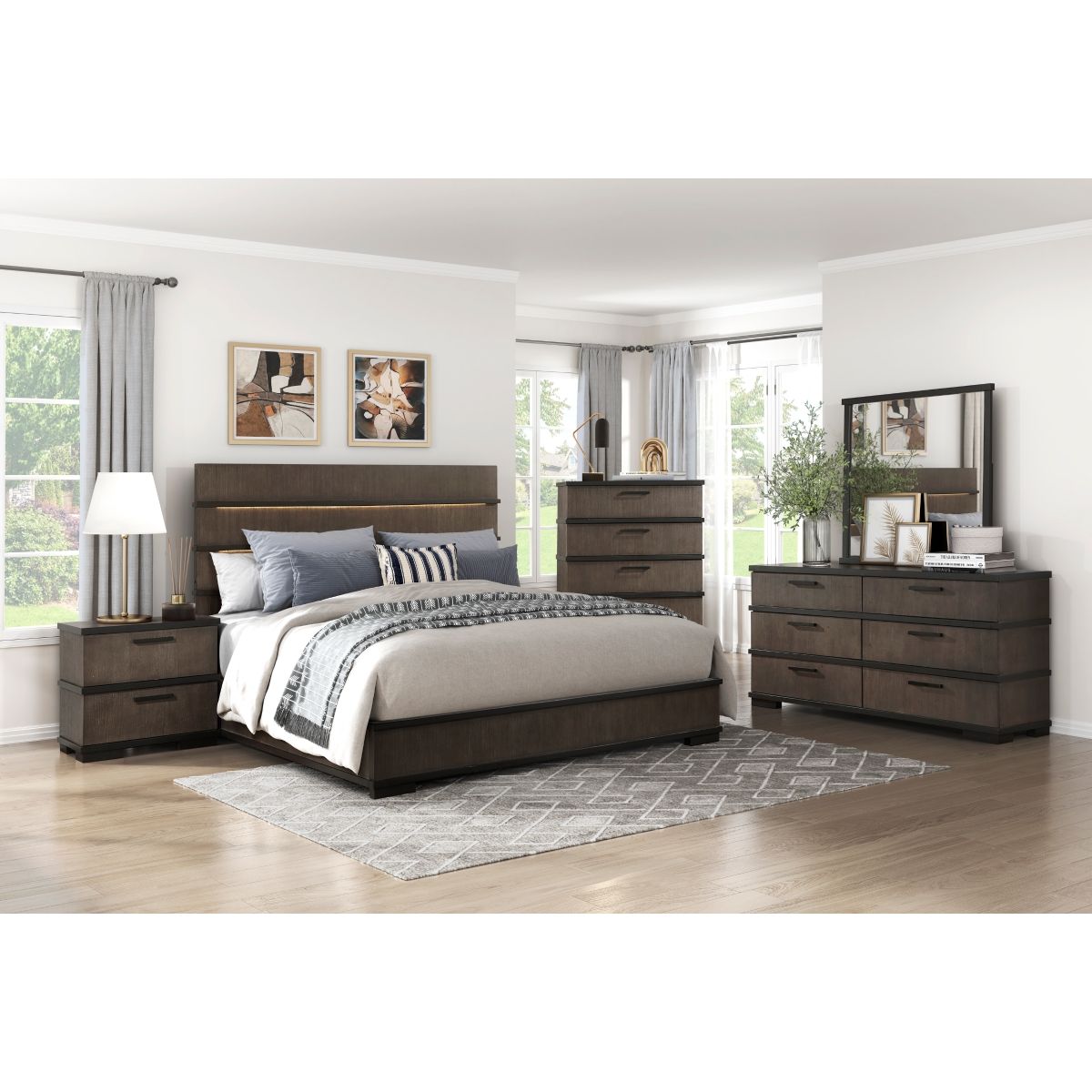 Acworth - Nightstand - Brown / Black