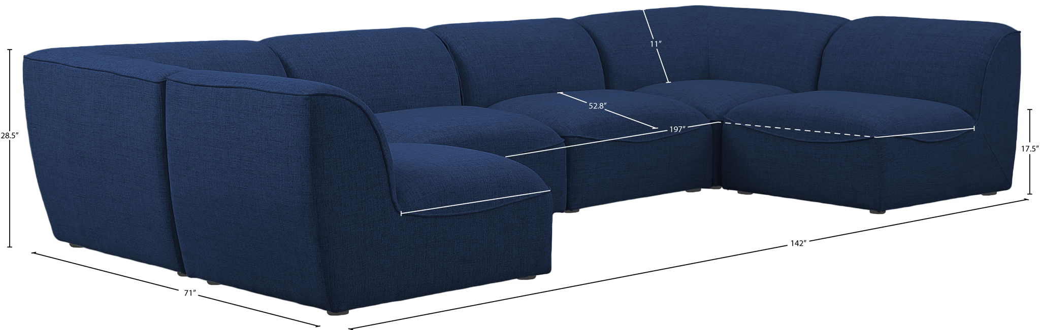 Miramar - 6 Piece Modular Sectional