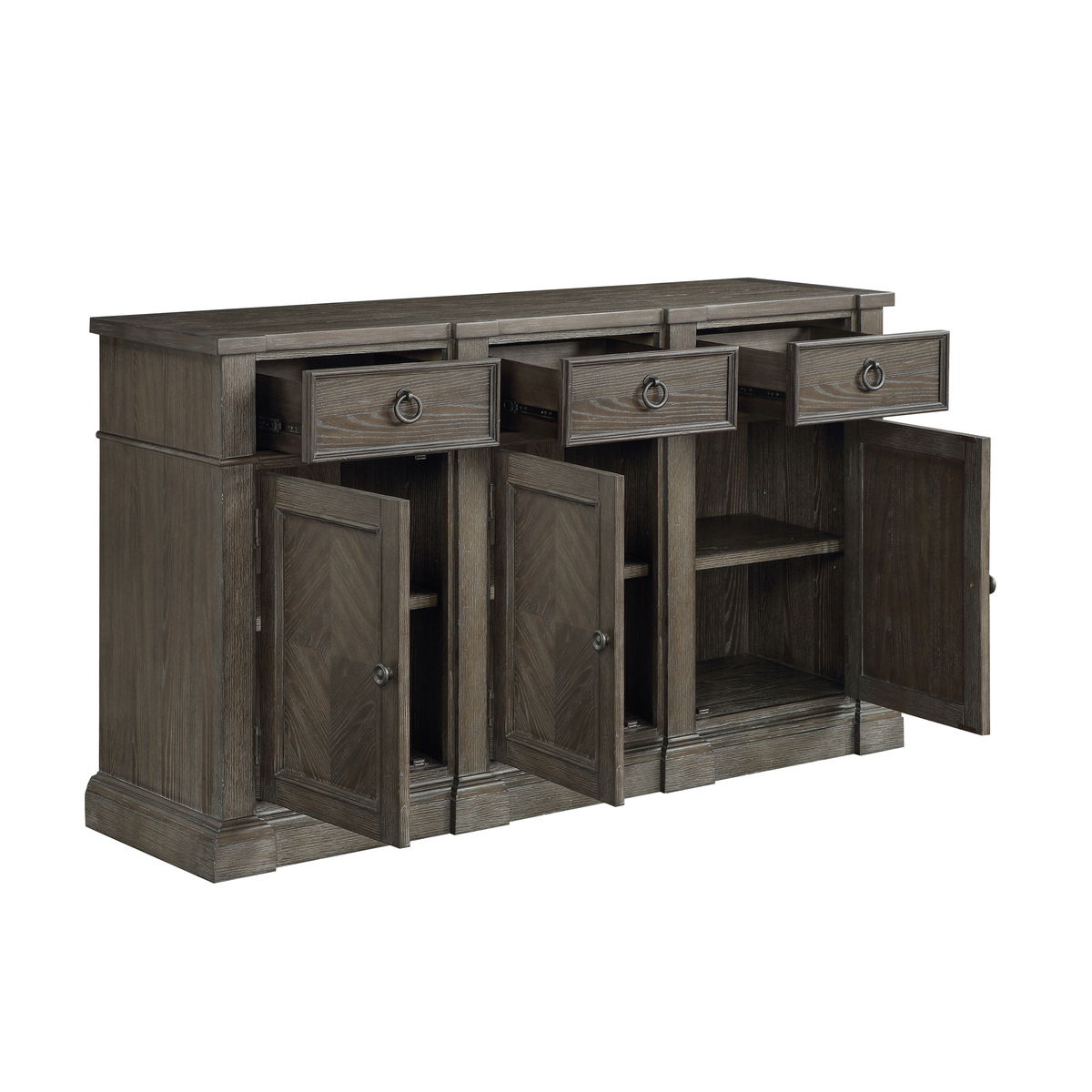 Sarasota - Server With 3 Drawers And 3 Doors - Brown