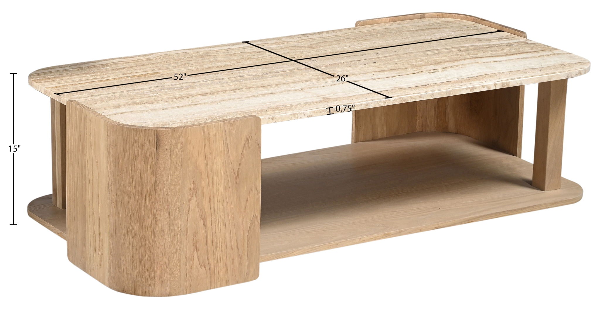 Calabria - Marble And Oak Wood Table
