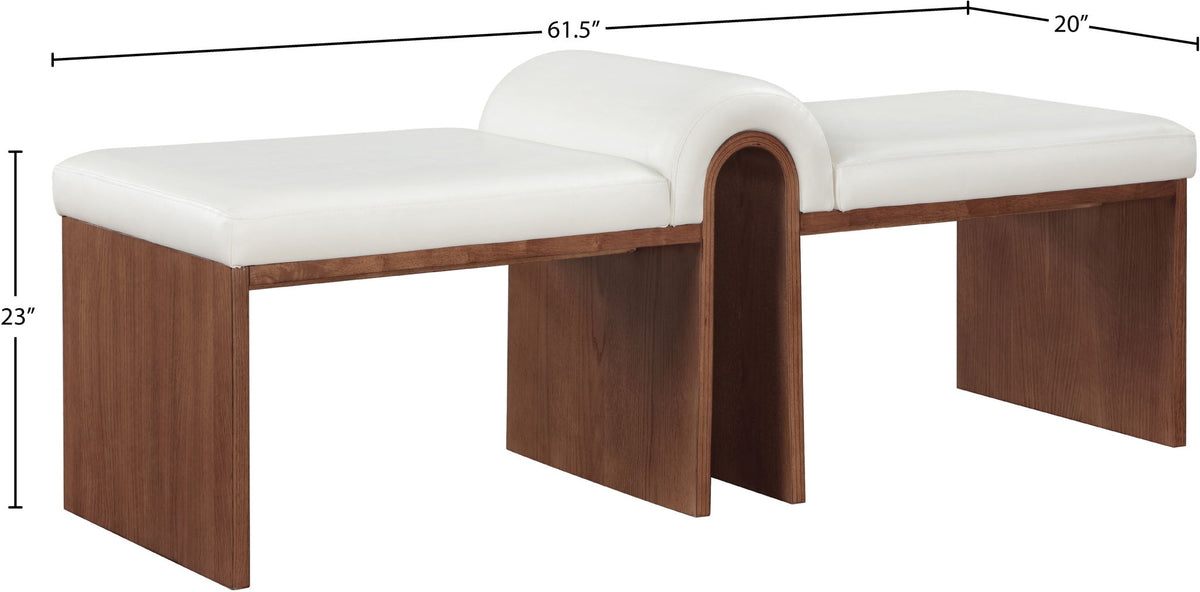 Delphine - Bench - Walnut Base