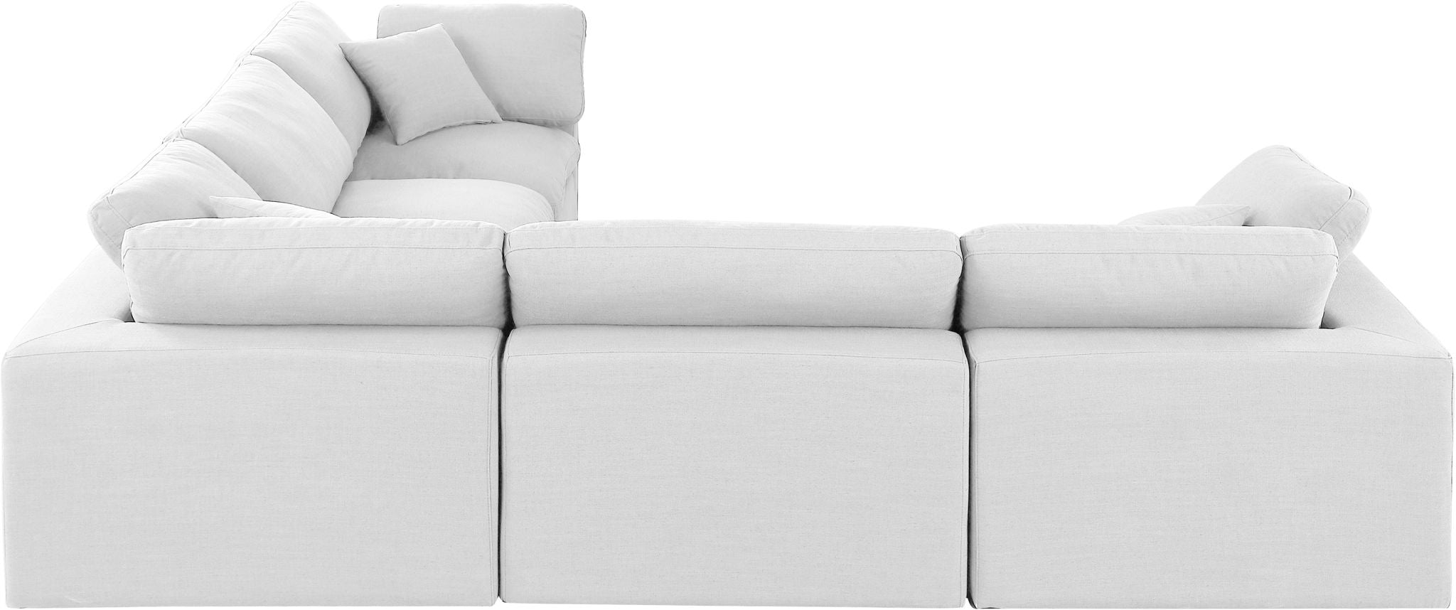 Comfy - 5 Piece Linen Modular Corner Sectional