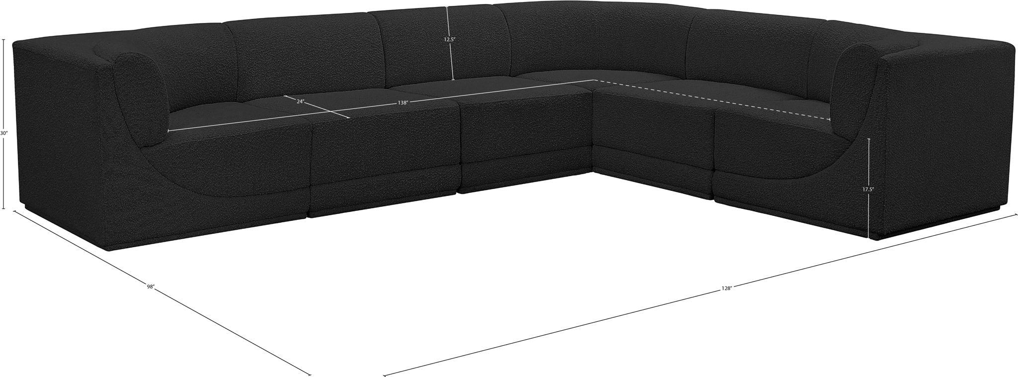 Ollie - 6 Piece Modular Sectional