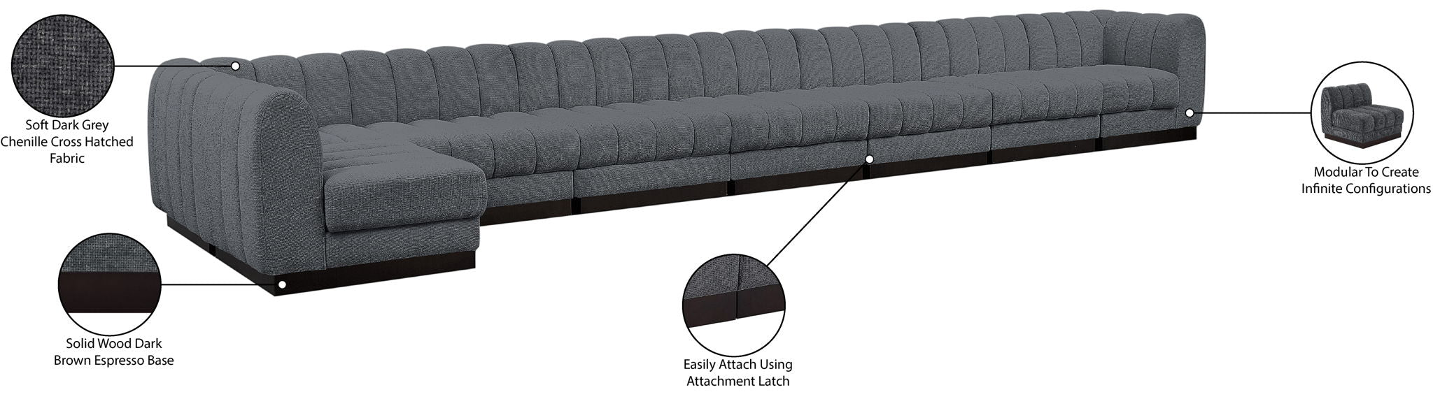 Quinn - 8 Piece Modular Sectional