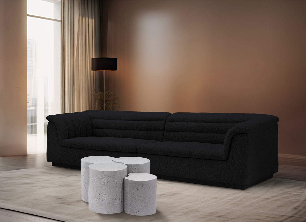 Dimple - 20" 4 Piece Modular Coffee Table - Terazzo Finish